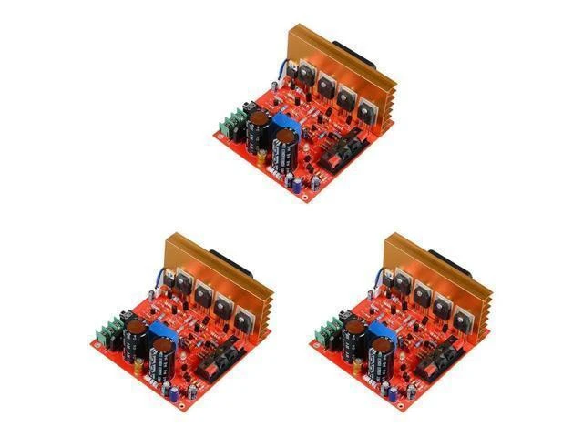 Alt view image 7 of 12 - 3X Power Amplifier Audio Board 180W+180W 2.0 Channel FET Speaker Amplifier Sound Preamplifier Dual AC18V-26V With Fan