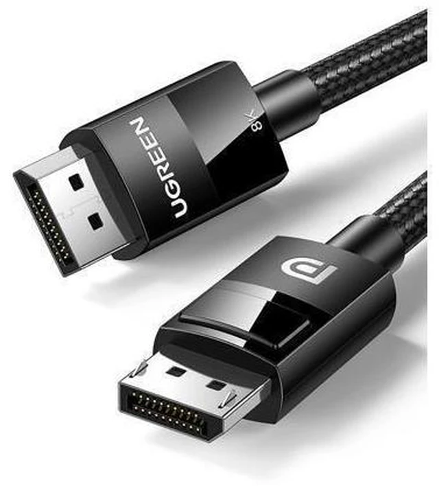 Alt view image 8 of 14 - UGREEN Displayport Cable 1.4 8K DisplayPort to DisplayPort Cable Nylon Braided DP to DP 8K 60Hz 4K 144Hz and 1080P 240Hz Support 32.4Gbps HDR HDCP Gaming Monitor Cable for Laptop PC TV 3FT
