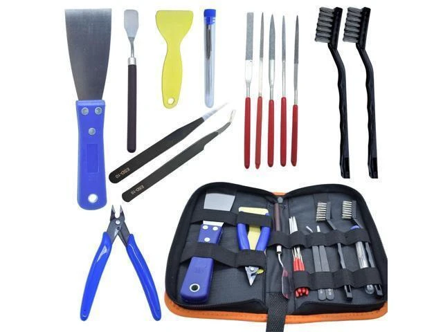 Alt view image 8 of 14 - 3D Printer Tool Kit, 24pcs 3D Printer Nozzle Cleaning Tool Removal Tool Kit, Wire Brush, Wire Flush Cutter, Scraper Knife, Diamond Files, Tweezer, Putty Knife for 3D Printer, Model Building