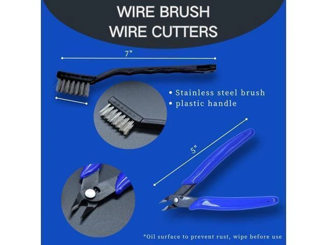 Alt view image 10 of 14 - 3D Printer Tool Kit, 24pcs 3D Printer Nozzle Cleaning Tool Removal Tool Kit, Wire Brush, Wire Flush Cutter, Scraper Knife, Diamond Files, Tweezer, Putty Knife for 3D Printer, Model Building