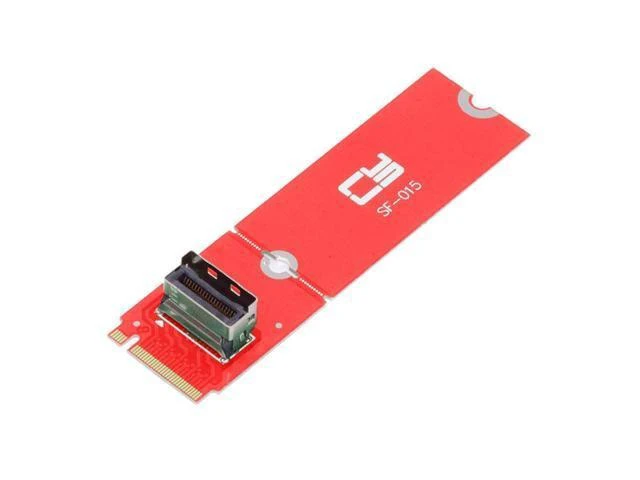 Alt view image 8 of 14 - PCI-E 5.0 4.0 M.2 M-key to MCIO Mini Cool Edge IO Female Host Adapter for PCIe Nvme SSD 2280 2230
