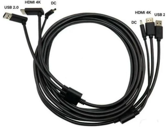Alt view image 2 of 2 - For HTC Vive 3-in-1 Accessories Replacement Cable HDMI 5M, USB, Power VR games