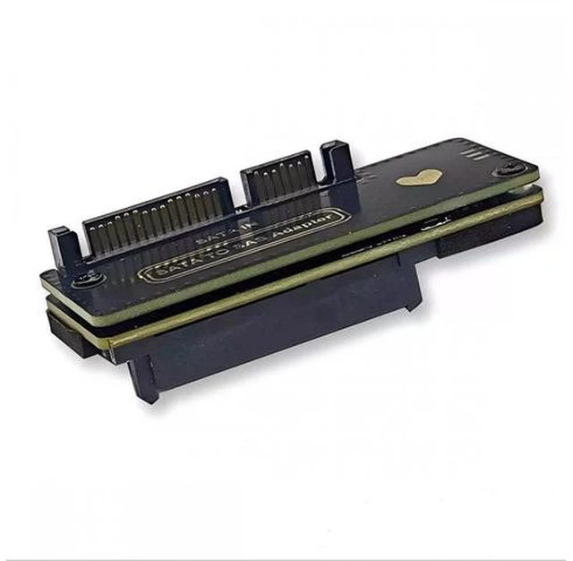 Alt view image 9 of 14 - SFF-8482 SAS 29Pin to 7+15 22Pin SATA Hard Disk Drive Raid Adapter with Chipset and Power Port