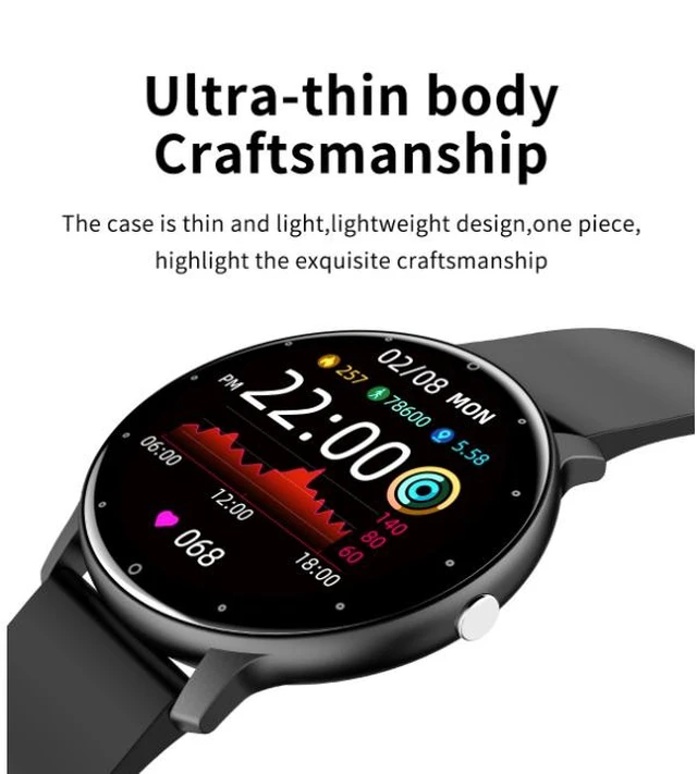 Alt view image 6 of 9 - ZL02 Bluetooth music heart rate blood pressure oxygen saturation sleep multi-exercise voice assistant smart sports watch Yellow tape