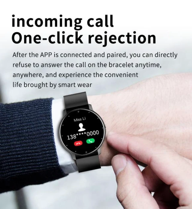 Alt view image 8 of 9 - ZL02 Bluetooth music heart rate blood pressure oxygen saturation sleep multi-exercise voice assistant smart sports watch Yellow tape