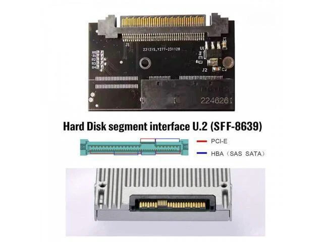 Alt view image 12 of 14 - U.2 SFF-8639 Host Adapter to NVMe Ruler 1U GEN-Z EDSFF 2C 8X Short SSD PM983 E1.L Carrier Adapter SF-072-2C