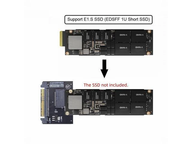 Alt view image 14 of 14 - U.2 SFF-8639 Host Adapter to NVMe Ruler 1U GEN-Z EDSFF 1C 4X Short SSD P4511 E1.S Carrier Adapter SF-072-1C
