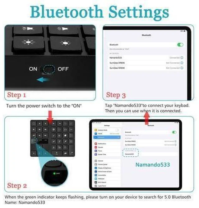 Alt view image 9 of 10 - FLEXMAN Mini Drawing Keyboard, 35 Keys Bluetooth Programmable Keypad, One Handed Ergonomic Drawing Shortcut Keyboard for iOS