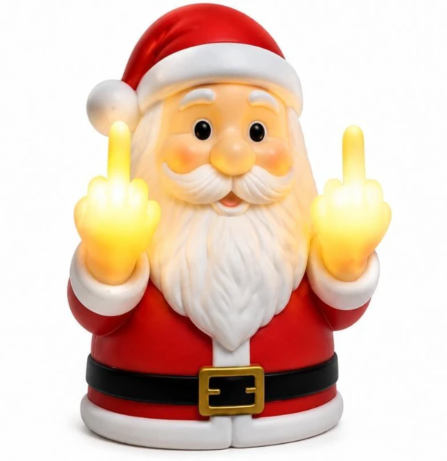 Alt view image 6 of 10 - Halloween Santa's index finger glowing night light for porch, bedroom or balcony atmosphere decoration, decorative pendant light