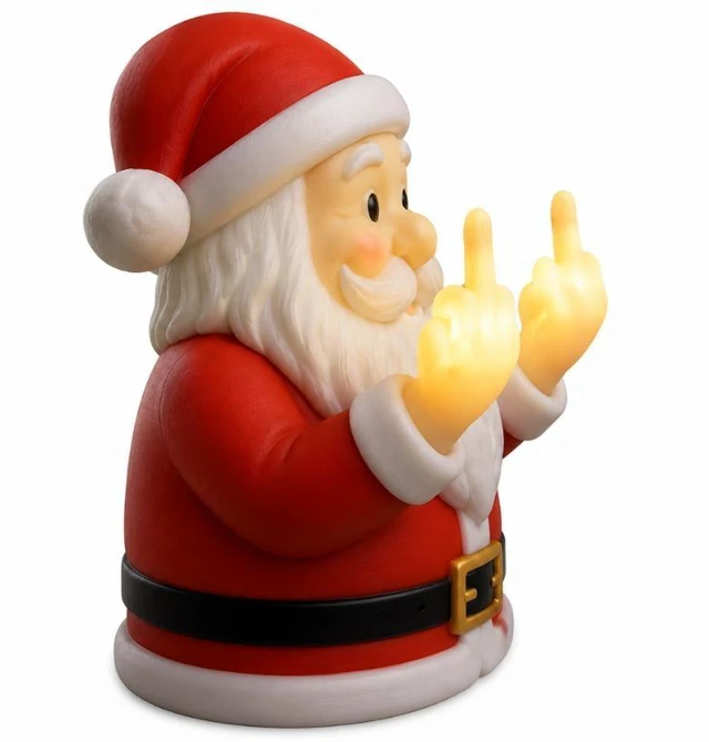 Alt view image 7 of 10 - Halloween Santa's index finger glowing night light for porch, bedroom or balcony atmosphere decoration, decorative pendant light
