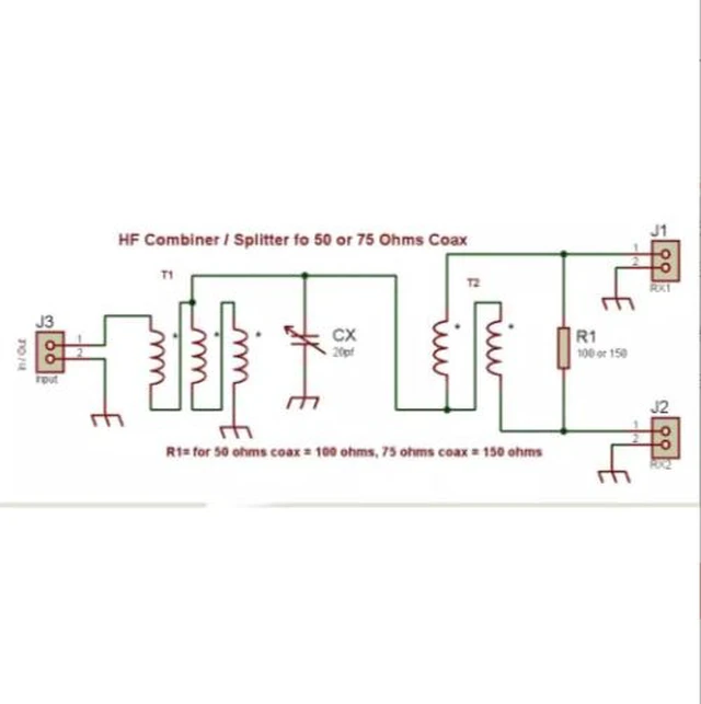 Alt view image 8 of 11 - Passive power divider combiner ANTENNA SPLITTER RX HF 1-150 MHz antenna distributor