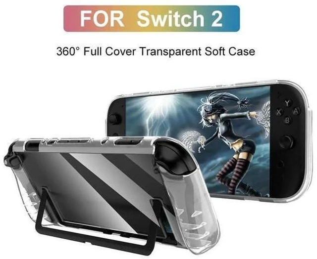 Alt view image 5 of 8 - Transparent TPU Case for Nintendo for Switch 2 Soft Shell Anti-drop TPU Cover for Nintendo for Switch 2 Handheld Gaming Console