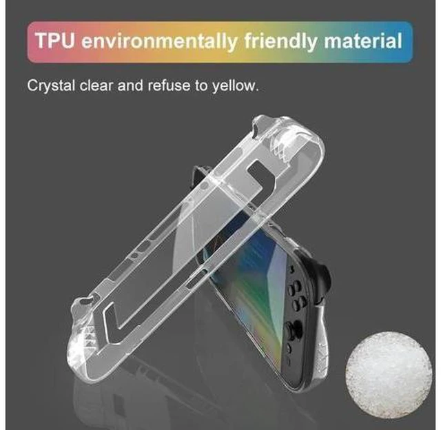 Alt view image 8 of 8 - Transparent TPU Case for Nintendo for Switch 2 Soft Shell Anti-drop TPU Cover for Nintendo for Switch 2 Handheld Gaming Console