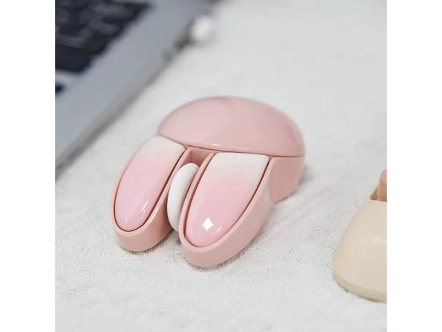 Alt view image 14 of 14 - Lomiluskr Cute Bunny Wireless Mouse, Lightweight Soundless Mice, 2.4G Wireless Mice, Candy Colors, Kawaii Rabbit Mouse for Girls and Kids (Pink Bunny)