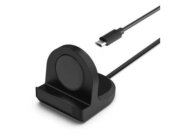 Alt view image 2 of 2 - 1m Micro USB / Type-C Charger Dock Cord 5V 1A Wireless Magnetic Charging Cable Smart Watch Accessories for P-ixel Watch 2022(Black Type C)