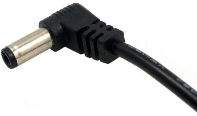 Alt view image 6 of 6 - DC Power Cable DC Power 5.5 x 2.1mm / 2.5mm Male to 5.5 2.1/2.5mm Male Plug Cable Right Angled 90 Degree 60cm Power to DC Cable