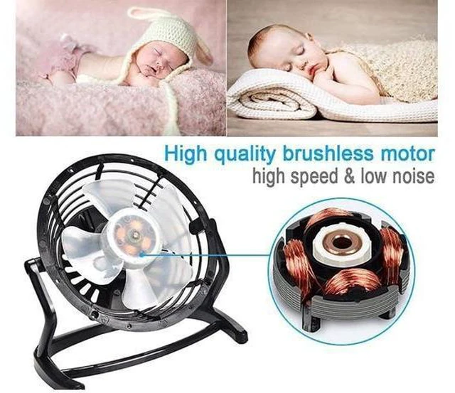 Alt view image 12 of 14 - HBNNBV Portable Mini Fan Mini USB Fan Laptop Computer PC Cooler Cooling Mini Desktop Fans for Computer Notebook Home Office (Color : Blue)