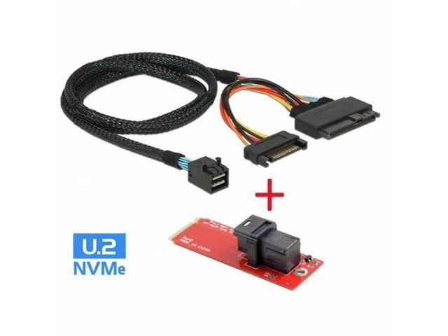 Alt view image 8 of 14 - M.2 SFF-8643 Card Adapter and U.2 U2 SFF-8639 NVME PCIe SSD Cable PCI-E 3.0 4.0 for Mainboard SSD SF-093+SF-094-RE
