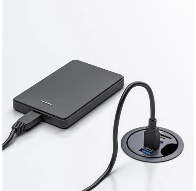 Alt view image 11 of 14 - Mllepjdh USB3.0 Dock Card Reader 3/4 Port USB Desk Splitter Dock Station Memory Card Reader Dock Station For Desktop PC Desk