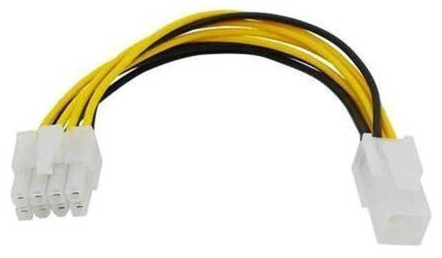 Alt view image 2 of 2 - 20cm PCIe 6 Pin to 8 Pin Power Adapter Cable 6 Pin to 8 Pin/4Pin to 8 Pin PCIe Power Cord For PCI-e Video Cards(4P female to 8P male)