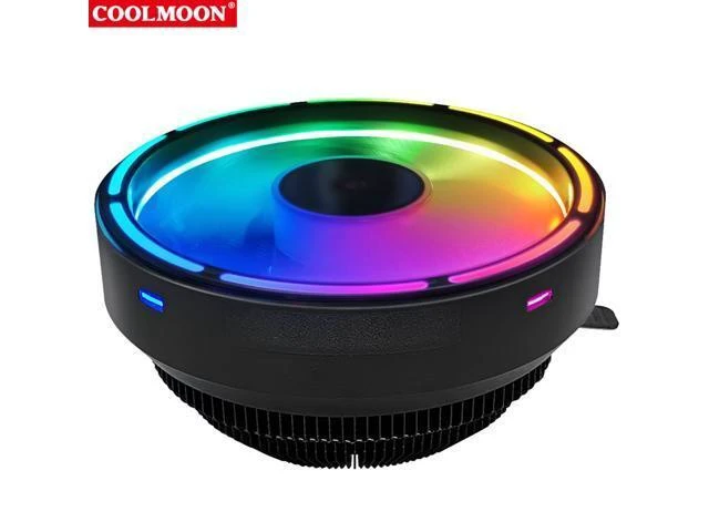 Alt view image 8 of 14 - Coolmoon CPU Cooling Fan Silent Down Pressure 120mm RGB CPU Fan Intel LGA 775 115X AMD AM3 PC Computer Cooler Fan