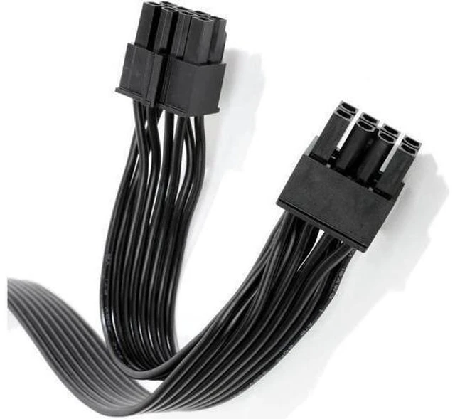 Alt view image 6 of 8 - PSU CPU 8 Pin to Dual 8 (4+4) Pin EPS Cable Male to Male CPU Power Cable for Seasonic Focus Prime ROG Thor Strix Modular Power Supply (70cm+15cm)