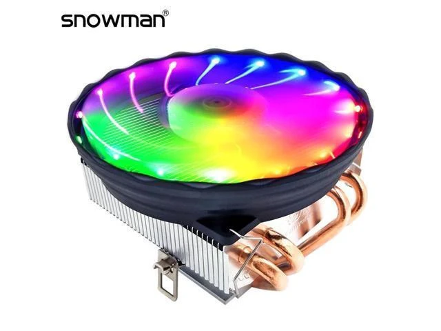 Alt view image 7 of 12 - Snowman M400 CPU Cooler Cooling Fan 4 Heat Pipes RGB 120mm PWM 4 Pin PC Radiator Quiet for Intel LGA 2011 1150 1151 1155 AMD AM3 CPU Cooling Fan