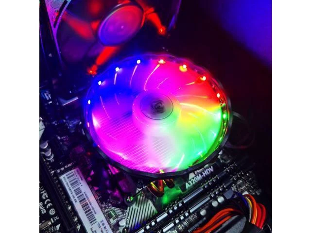 Alt view image 8 of 12 - Snowman M400 CPU Cooler Cooling Fan 4 Heat Pipes RGB 120mm PWM 4 Pin PC Radiator Quiet for Intel LGA 2011 1150 1151 1155 AMD AM3 CPU Cooling Fan