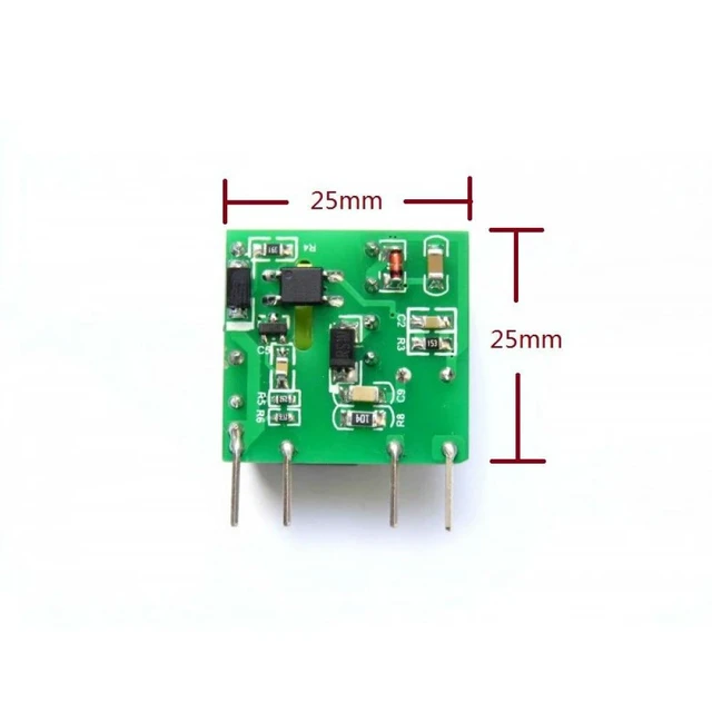 Alt view image 6 of 6 - 12V 400MA Switching Power Supply Module AC-DC Converter AC85-265V to DC12V Step-down Power Board with Short-circuit Protection