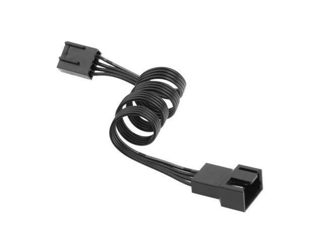 Alt view image 7 of 10 - Computer adapter cable, CPU fan cable, 4-pin computer fan exteon cable, PWM temperature control cable, black nylon mesh package