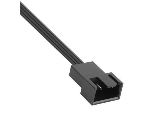 Alt view image 9 of 10 - Computer adapter cable, CPU fan cable, 4-pin computer fan exteon cable, PWM temperature control cable, black nylon mesh package