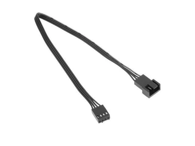 Alt view image 10 of 10 - Computer adapter cable, CPU fan cable, 4-pin computer fan exteon cable, PWM temperature control cable, black nylon mesh package