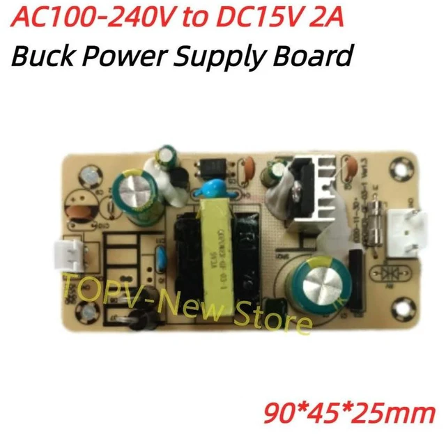 Alt view image 4 of 6 - AC100-240V to DC15V 2A Step-down Switching Power Supply Module AC-DC Convertor Buck Power Supply Board
