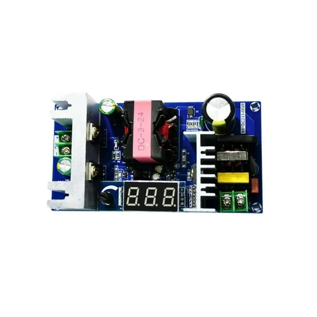 Alt view image 11 of 12 - 150W Adjustable Switching Power Supply Module AC100-245V to DC3-24V Adjustable Voltage with Digital Display Power Supply Board