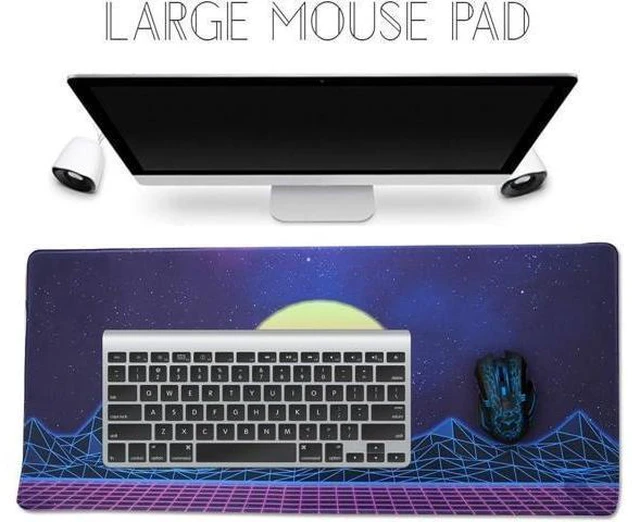 Alt view image 9 of 14 - Large Gaming Mouse Pad Extended XXL Desk Pad & Non-Slip Rubber Mat for Mice and Keyboard with Stitched Edges 90x40 zisesun011