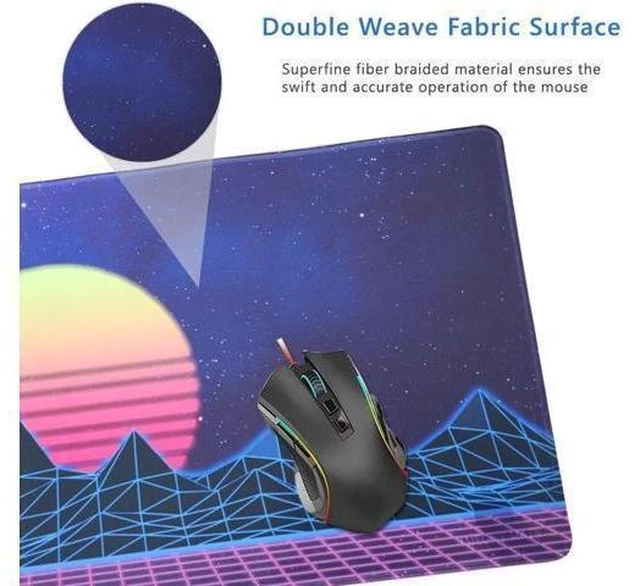 Alt view image 13 of 14 - Large Gaming Mouse Pad Extended XXL Desk Pad & Non-Slip Rubber Mat for Mice and Keyboard with Stitched Edges 90x40 zisesun011
