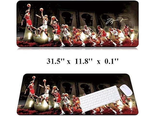 Alt view image 9 of 14 - 31.5x11.8 Inch Non-Slip Long Extended Large Gaming Mouse Pad with Stitched Edges XL Laptops Keyboard Mouse Mat(MJ)