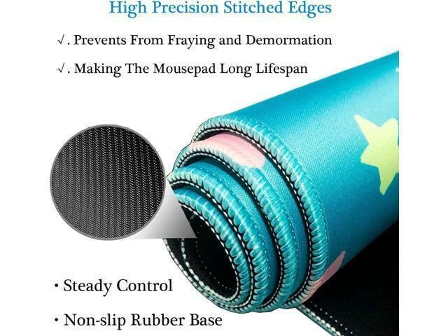 Alt view image 12 of 14 - 31.5x11.8 Inch Non-Slip Long Extended Large Gaming Mouse Pad with Stitched Edges XL Laptops Keyboard Mouse Mat(MJ)