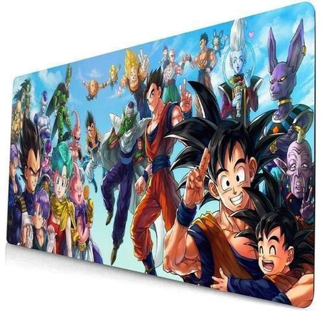 Alt view image 7 of 12 - kiyokidy Anime Dragon Ball Mouse Pad,Extended Gaming Mouse Pad with Stitched Edges, Large Mouse pad with Non-Slip Rubber Base for Work & Gaming, Office & Home, 35.4x15.7inch