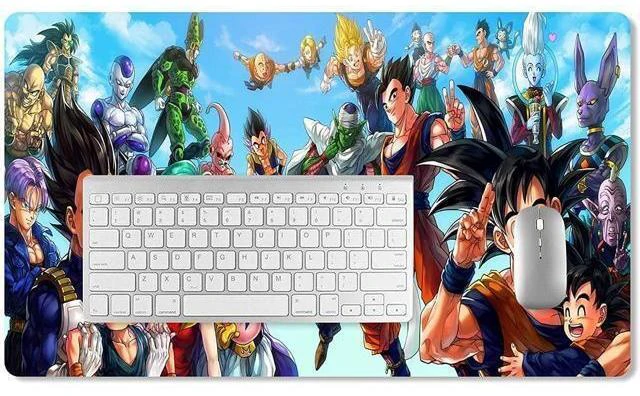 Alt view image 8 of 12 - kiyokidy Anime Dragon Ball Mouse Pad,Extended Gaming Mouse Pad with Stitched Edges, Large Mouse pad with Non-Slip Rubber Base for Work & Gaming, Office & Home, 35.4x15.7inch