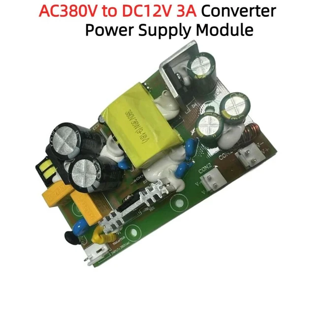 Alt view image 7 of 12 - AC-DC Converter AC380V to DC12V 3A Power Supply Module 12V 3A Switching Power Supply Bare Board