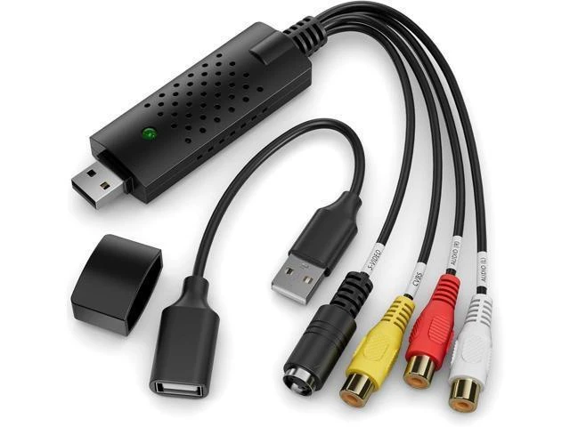 Alt view image 2 of 2 - Video Capture Card RCA to USB Video Capture Device USB 2.0 VHS to Digital Converter VCR to Video Converter Convert VCR to Digital from VCR VHS Mini DV Hi8 DVD for MAC/PC