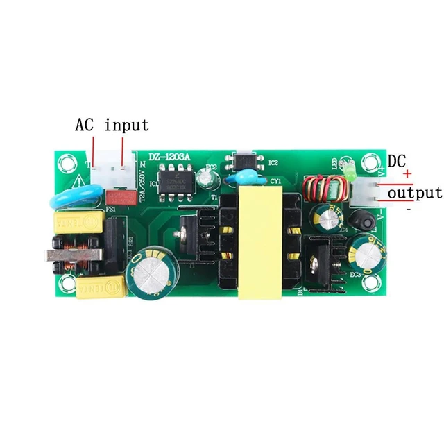 Alt view image 4 of 6 - Regulated Isolated Industrial Power Supply Module 36W 12V 3A Switching Power Supply Board AC100-240V to DC12V 3A 36W 50HZ/60HZ