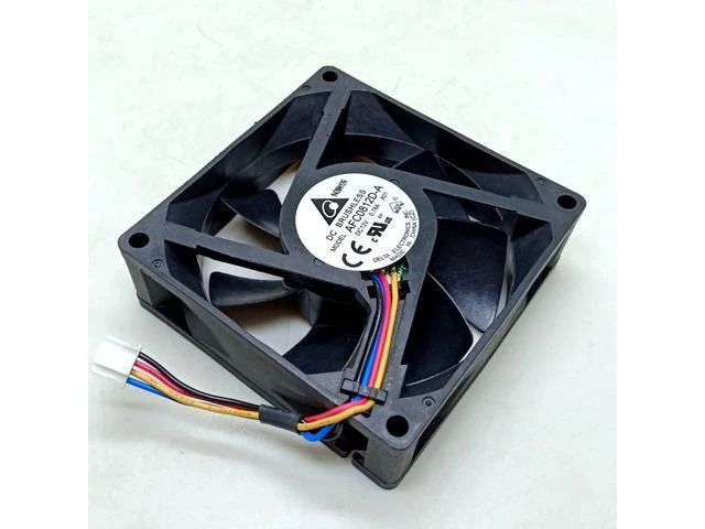 Alt view image 3 of 4 - 80mm cooling fan For Delta 8cm 8025 12V double ball fan afc0812d-a computer server CPU case power fan