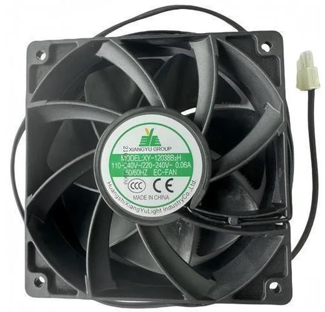 Alt view image 6 of 10 - XY-12038B2H EC-Fan 110V-240V 0.06A 12CM 120×120×38mm Cabinet EC Cooling Fan for XY-12038B2H High Air Volume Fan Cabinet Case Cooling Fan 50/60HZ