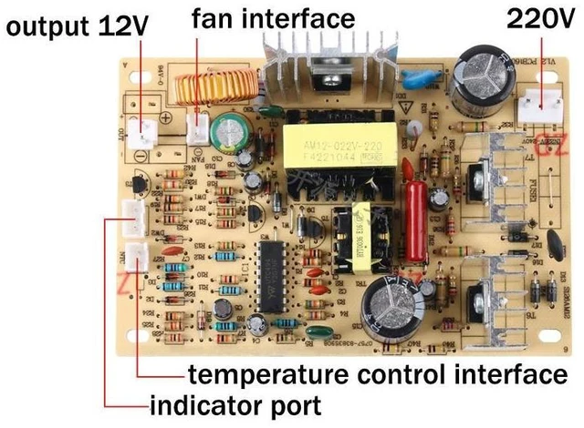 Alt view image 8 of 9 - Electronic Cooling Power Supply Module AC-DC Water Dispenser Cooler Circuit Board 220V to 12V 6A Switching Power Supply Board