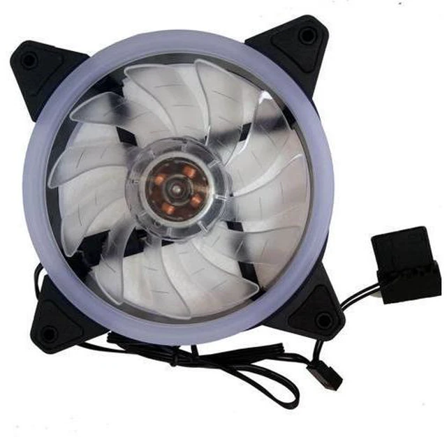 Alt view image 6 of 8 - Colorful 120mm PC Computer Ultra D1 LED fan 120mm 3P IDE 4pin Desktop PC Computer Cooling Cooler Silent Case rgb Fan Cooling Fan