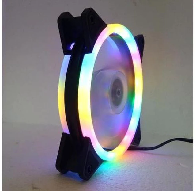 Alt view image 8 of 8 - Colorful 120mm PC Computer Ultra D1 LED fan 120mm 3P IDE 4pin Desktop PC Computer Cooling Cooler Silent Case rgb Fan Cooling Fan