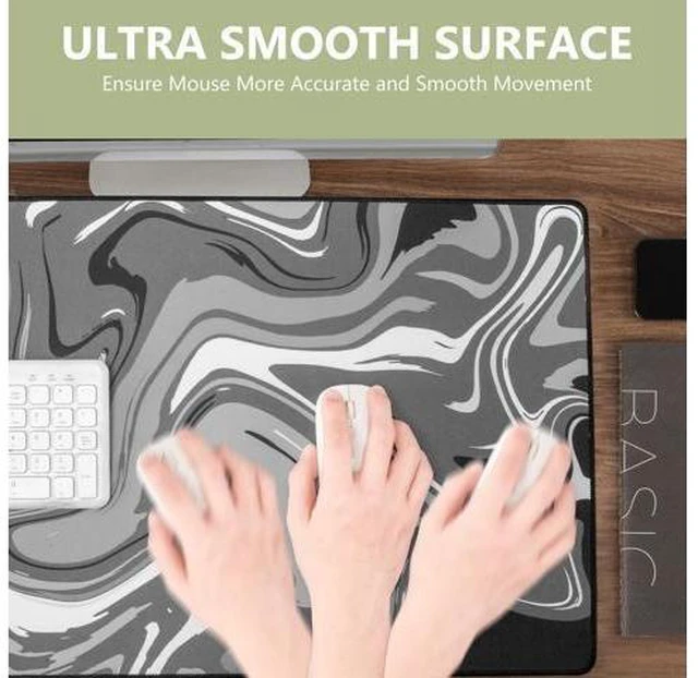 Alt view image 10 of 10 - Large Mouse Pad for Desk - Gaming Mouse Pad with Stitched Edges, Anti-Slip Base, for Keyboard and Mouse