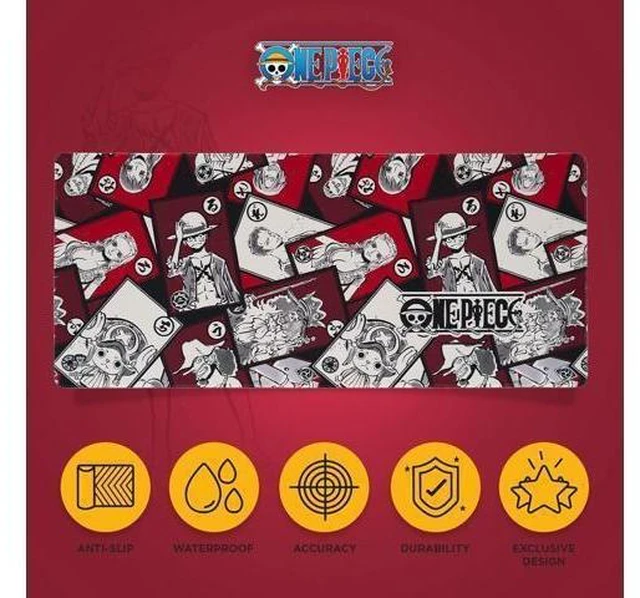 Alt view image 9 of 14 - One Piece XXL Mouse Pad - Desk Pad - 31.5" x 13.78" Non-Slip Rubber Base, Gaming Mouse Pad, Keyboard Mouse Mat - Manga Gifts